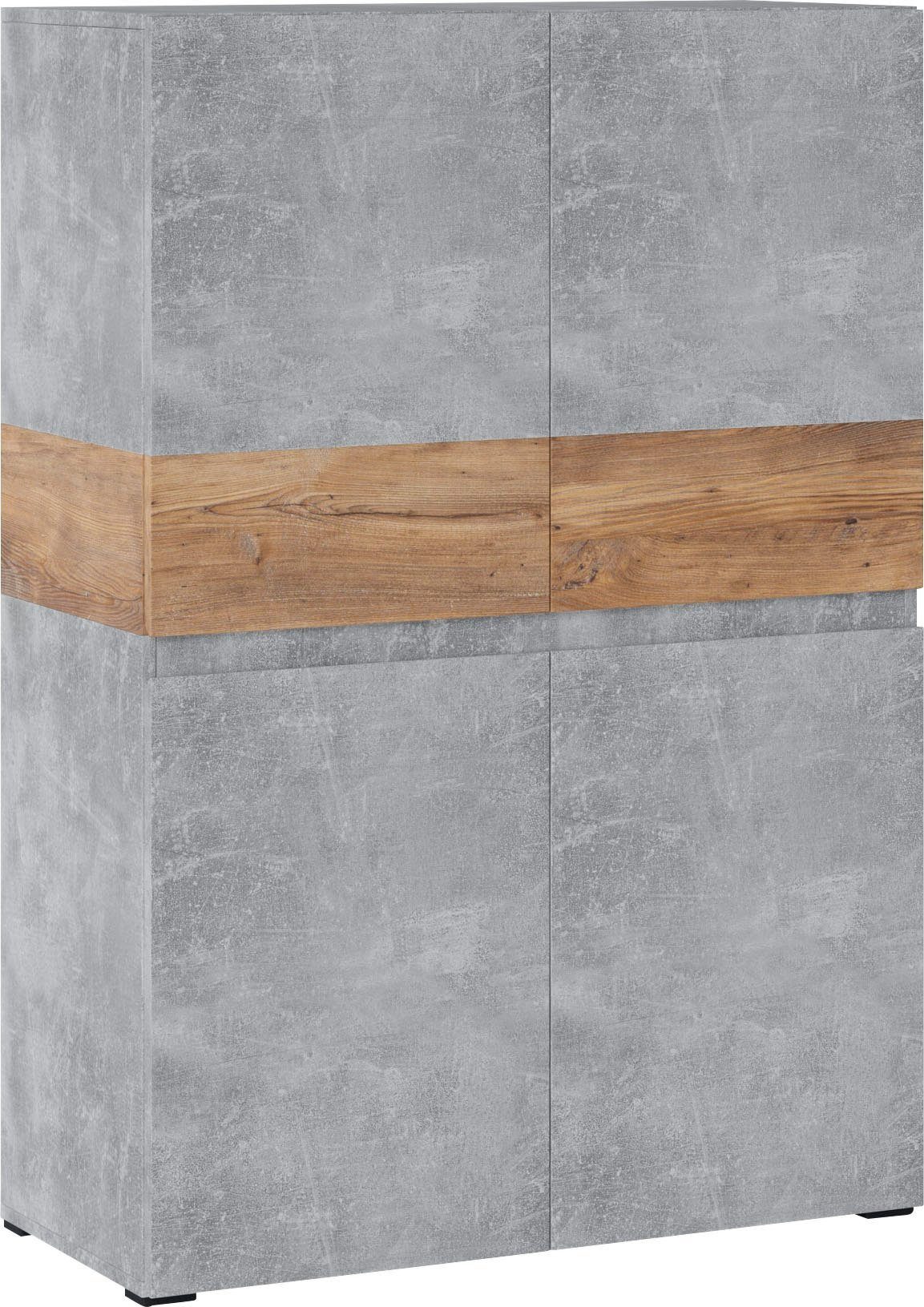 INOSIGN Highboard "Rimini", Höhe 129 cm günstig online kaufen