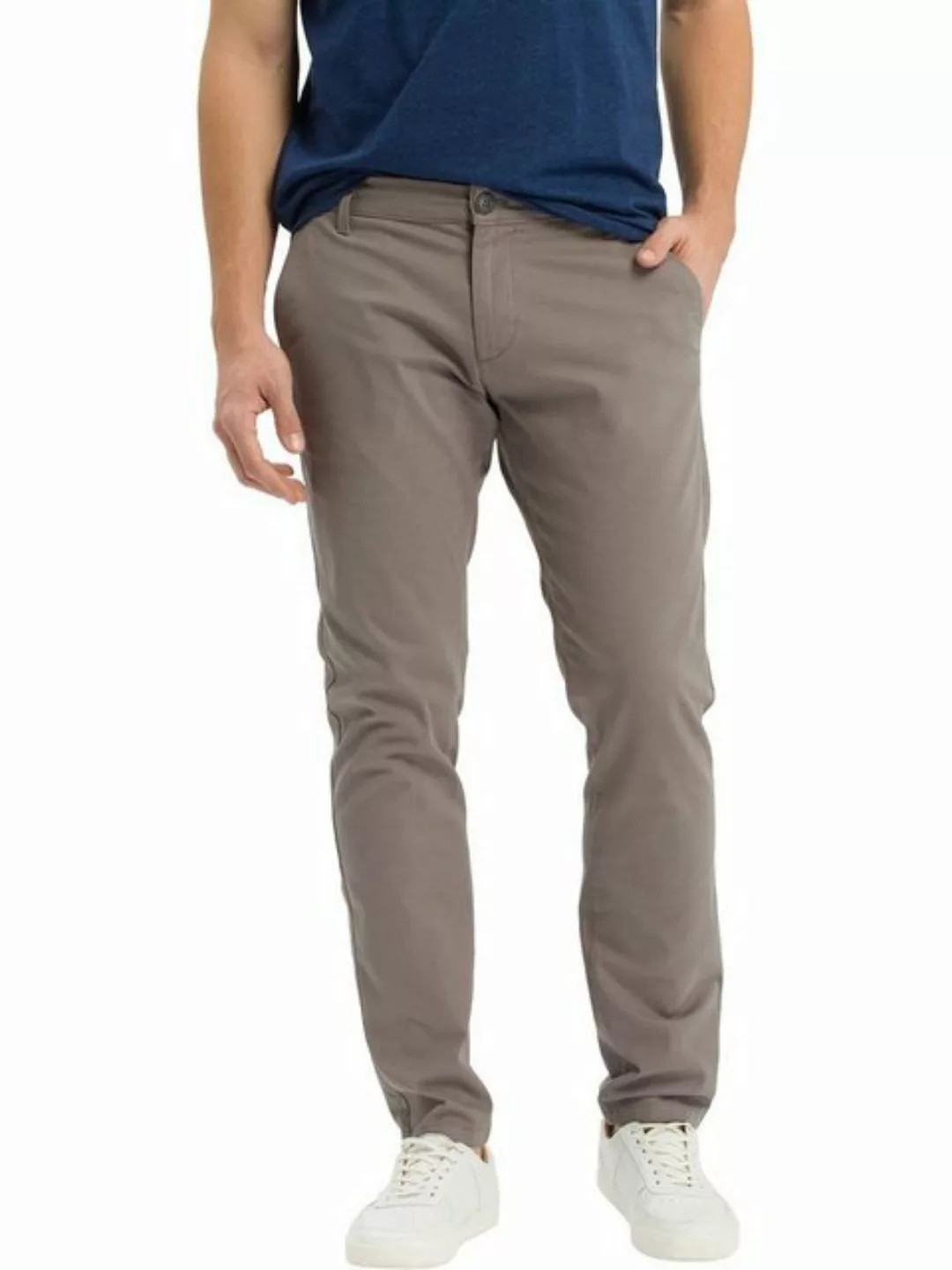 Cross Jeans Herren Slim Tapered Chino Hose - Slim Tapered Fit - Grau günstig online kaufen