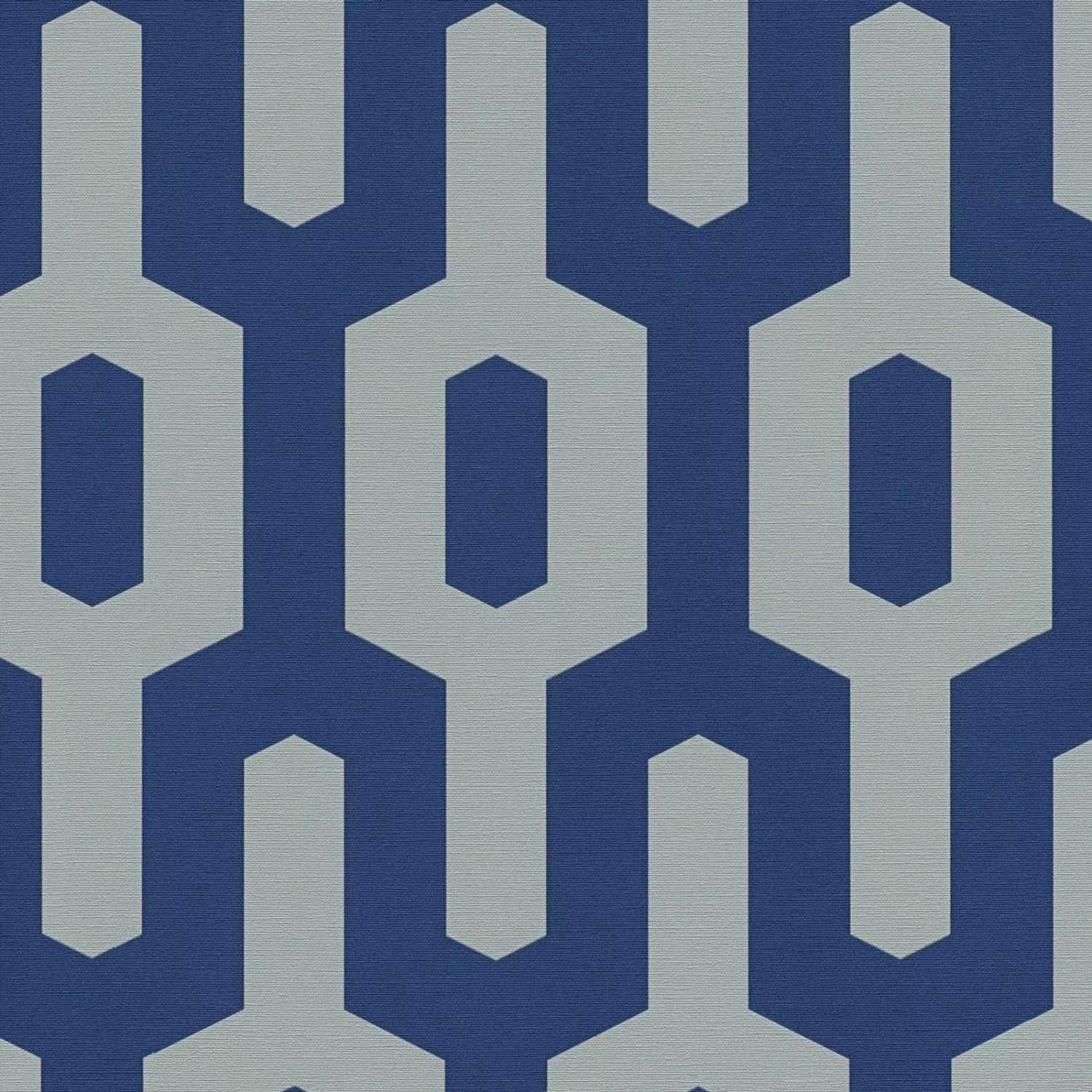 Bricoflor Geometrische Tapete in Blau Retro Vliestapete mit Muster Ideal fü günstig online kaufen