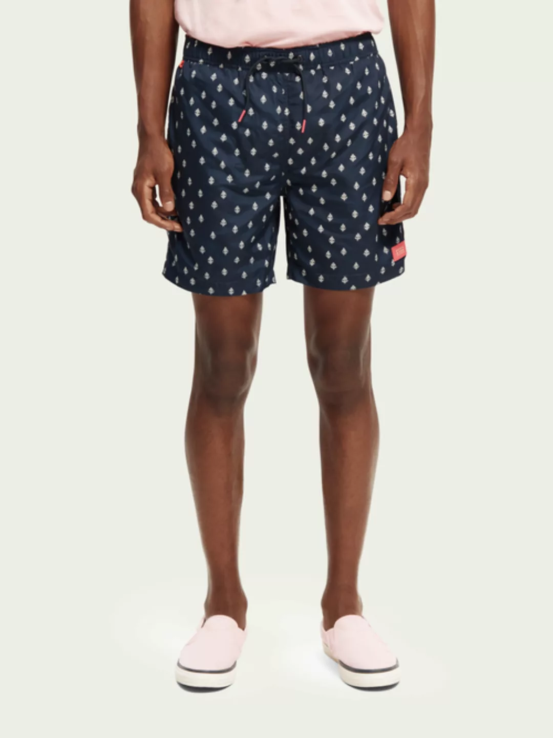 Scotch & Soda Mittellange Badeshorts mit Print günstig online kaufen