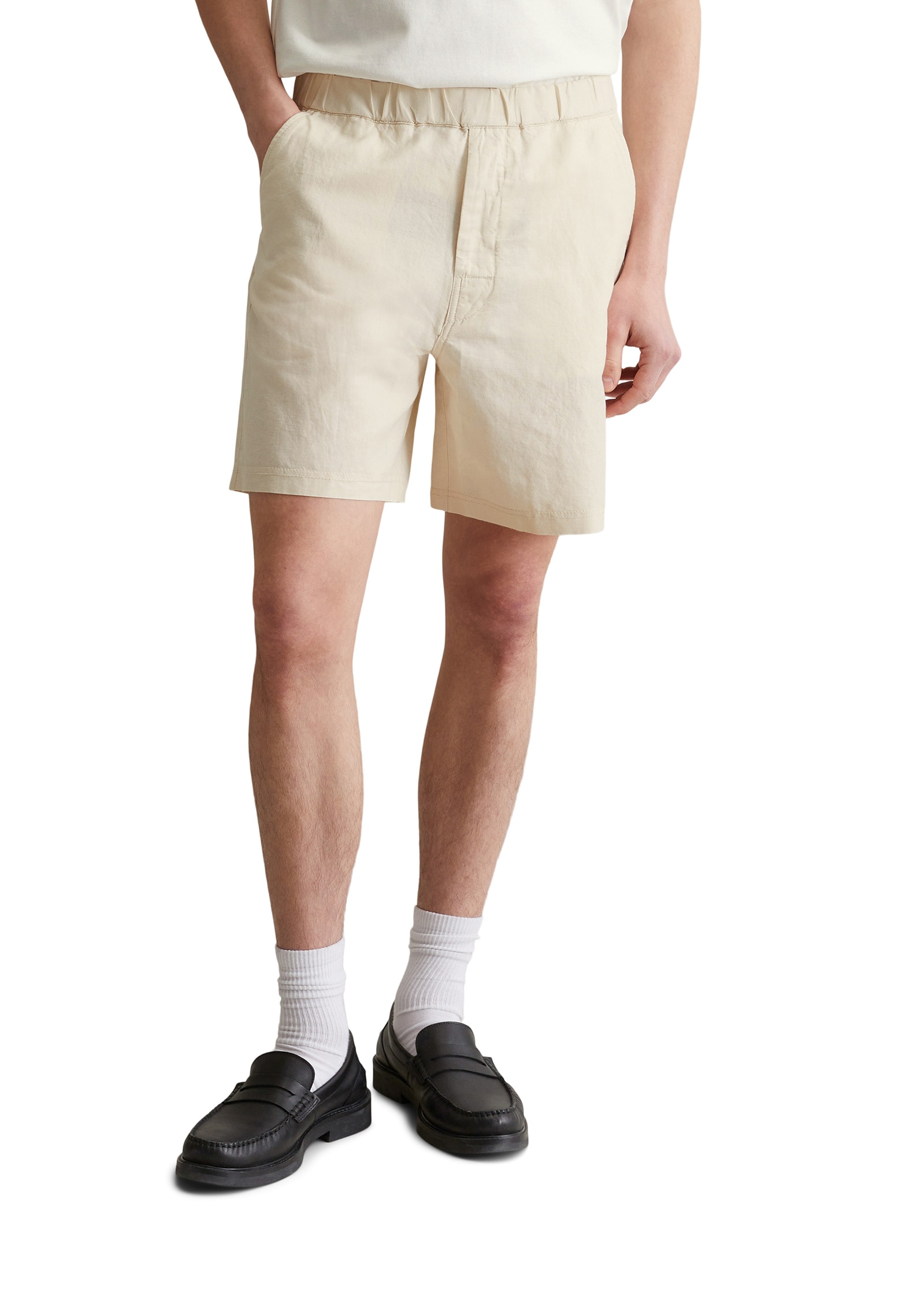 Marc OPolo DENIM Shorts "aus Leinen-Bio-Baumwoll-Mix" günstig online kaufen