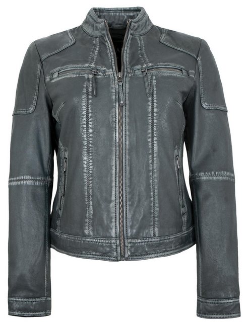 Jilani Lederjacke Cathy-2 Jilani - Damen Echtleder Lederjacke Bikerjacke La günstig online kaufen