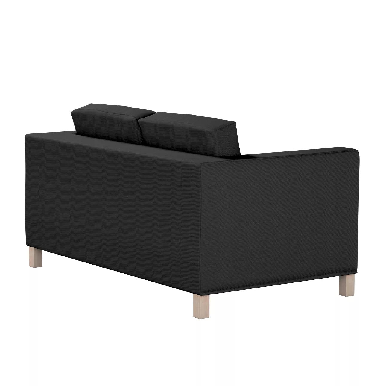 Bezug für Karlanda 2-Sitzer Sofa nicht ausklappbar, kurz, schwarz, 60cm x 3 günstig online kaufen