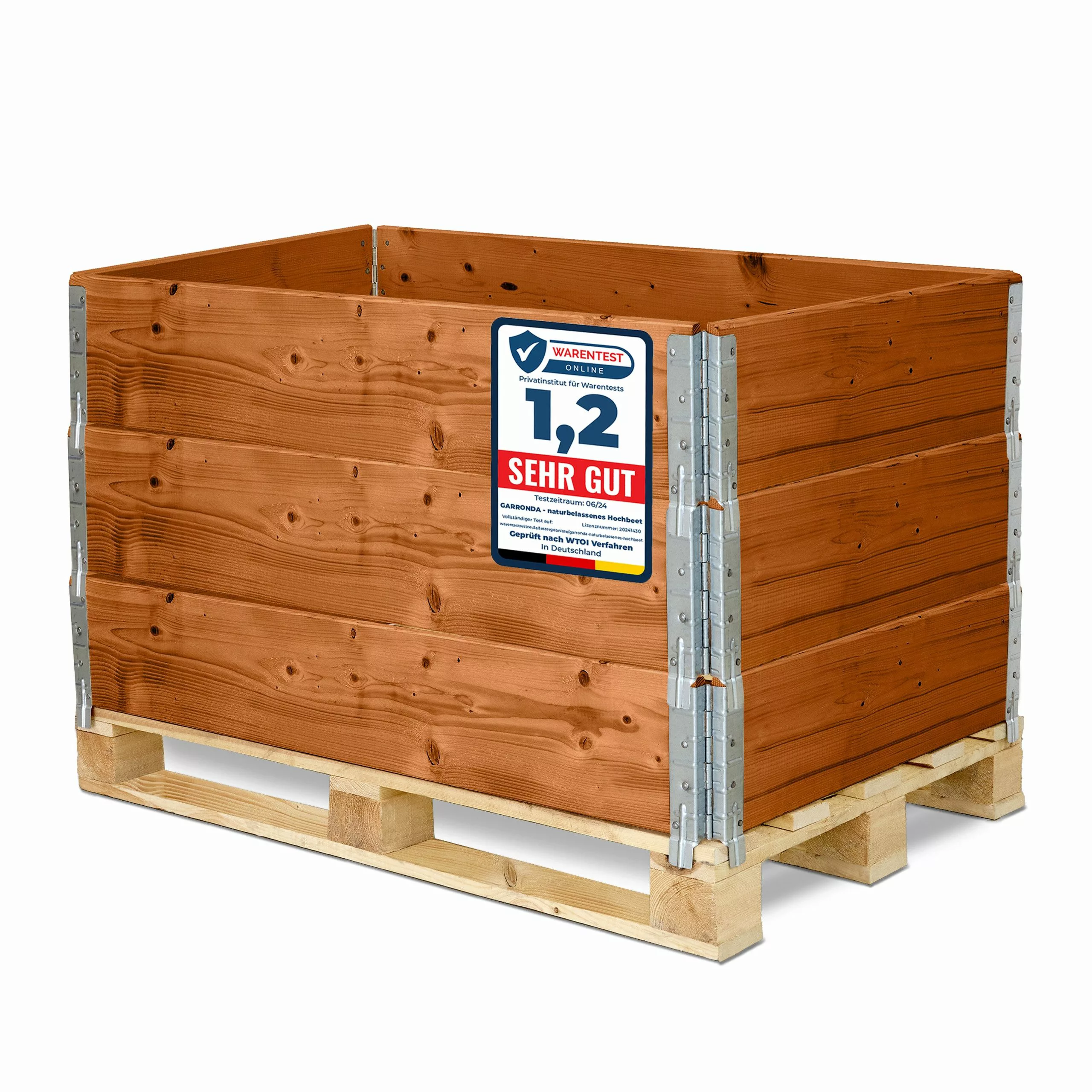 Garronda Auflagenbox Holzaufsatzrahmen für Palette Holzkiste günstig online kaufen