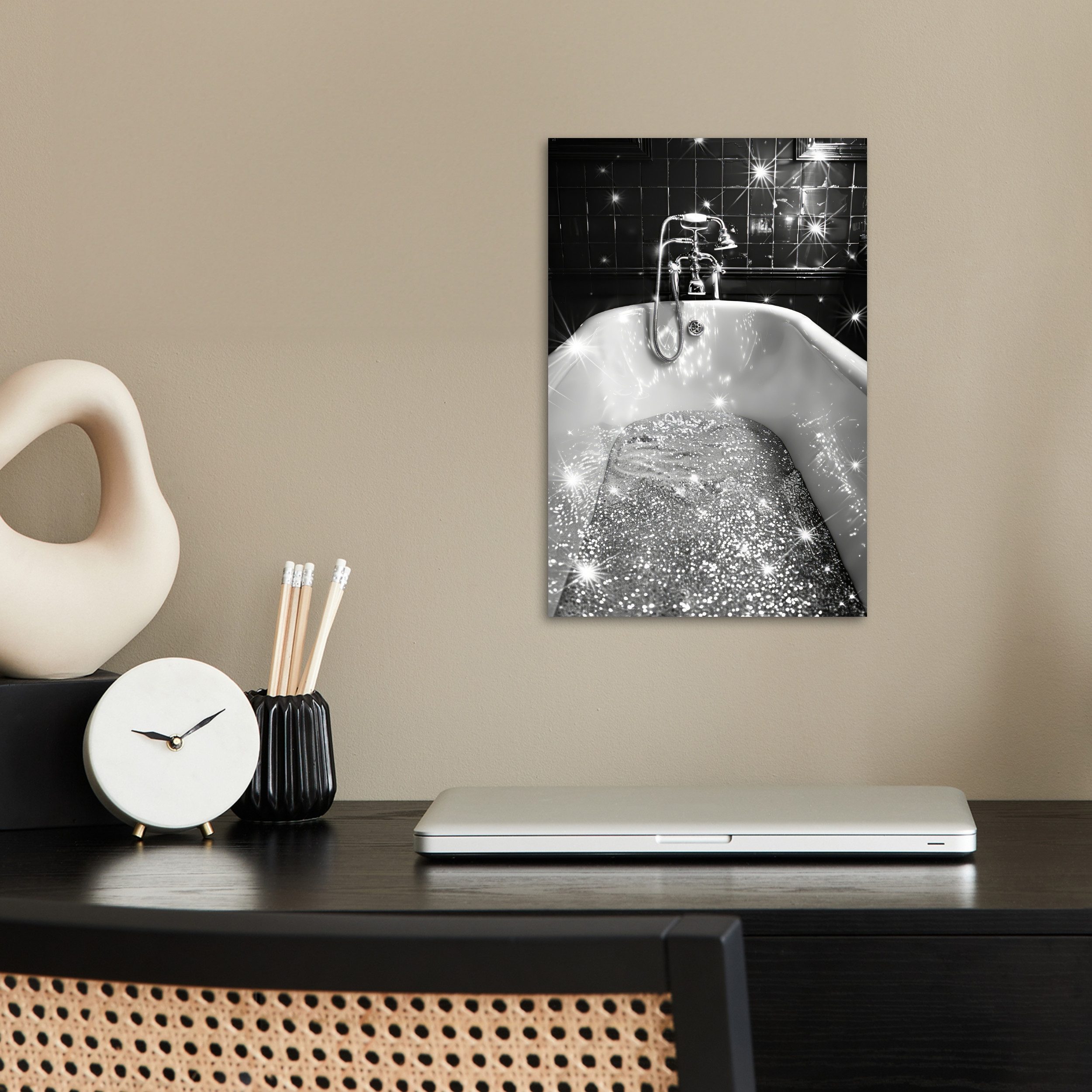 MuchoWow Poster Badewanne - Glitter - günstig online kaufen