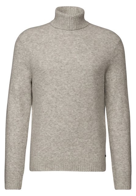 STREET ONE MEN Rollkragenpullover aus elastischem Materialmix günstig online kaufen