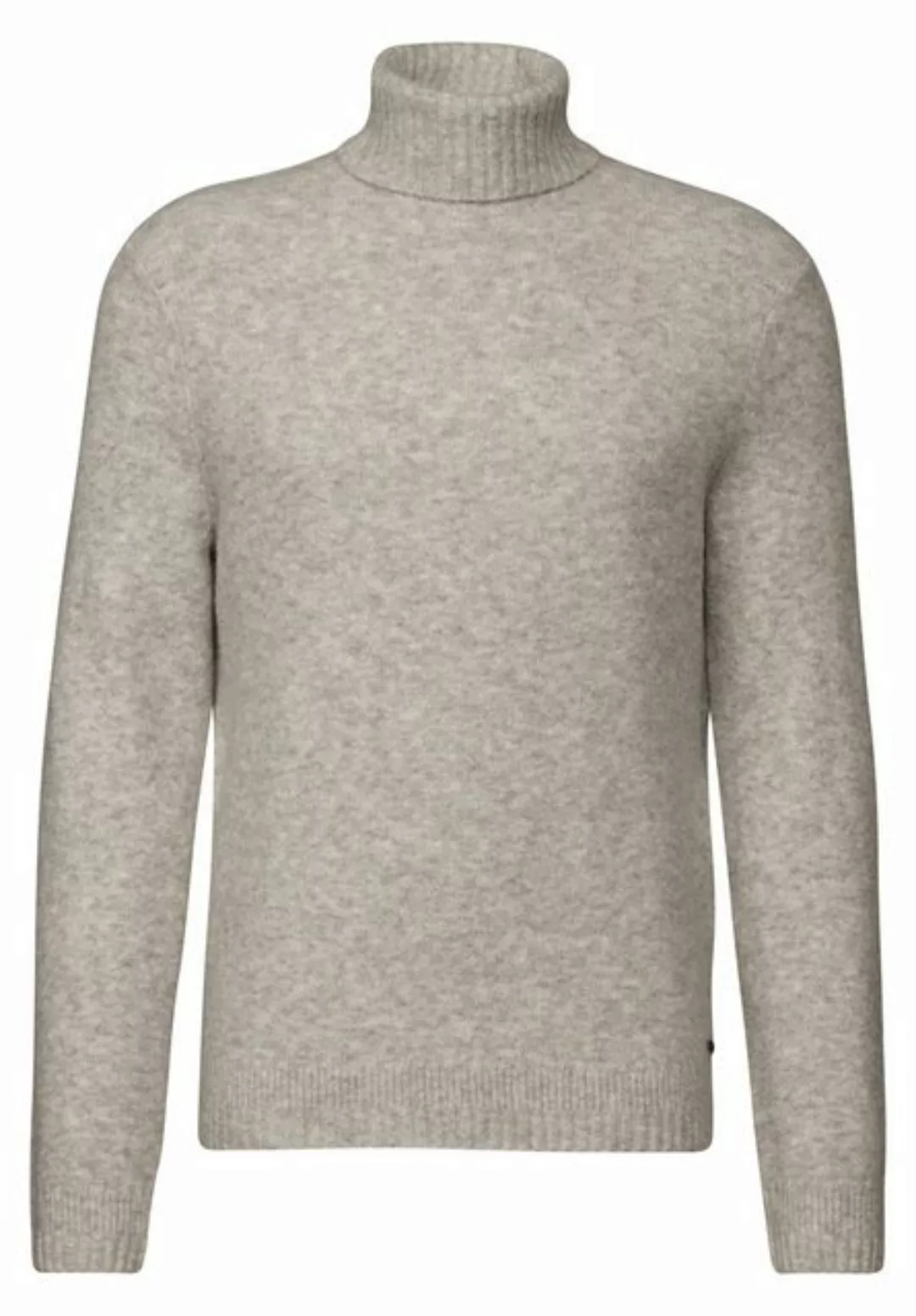 STREET ONE MEN Rollkragenpullover, aus elastischem Materialmix günstig online kaufen