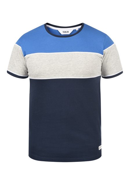 !Solid Rundhalsshirt SDCody T-Shirt in Colorblocking-Optik günstig online kaufen