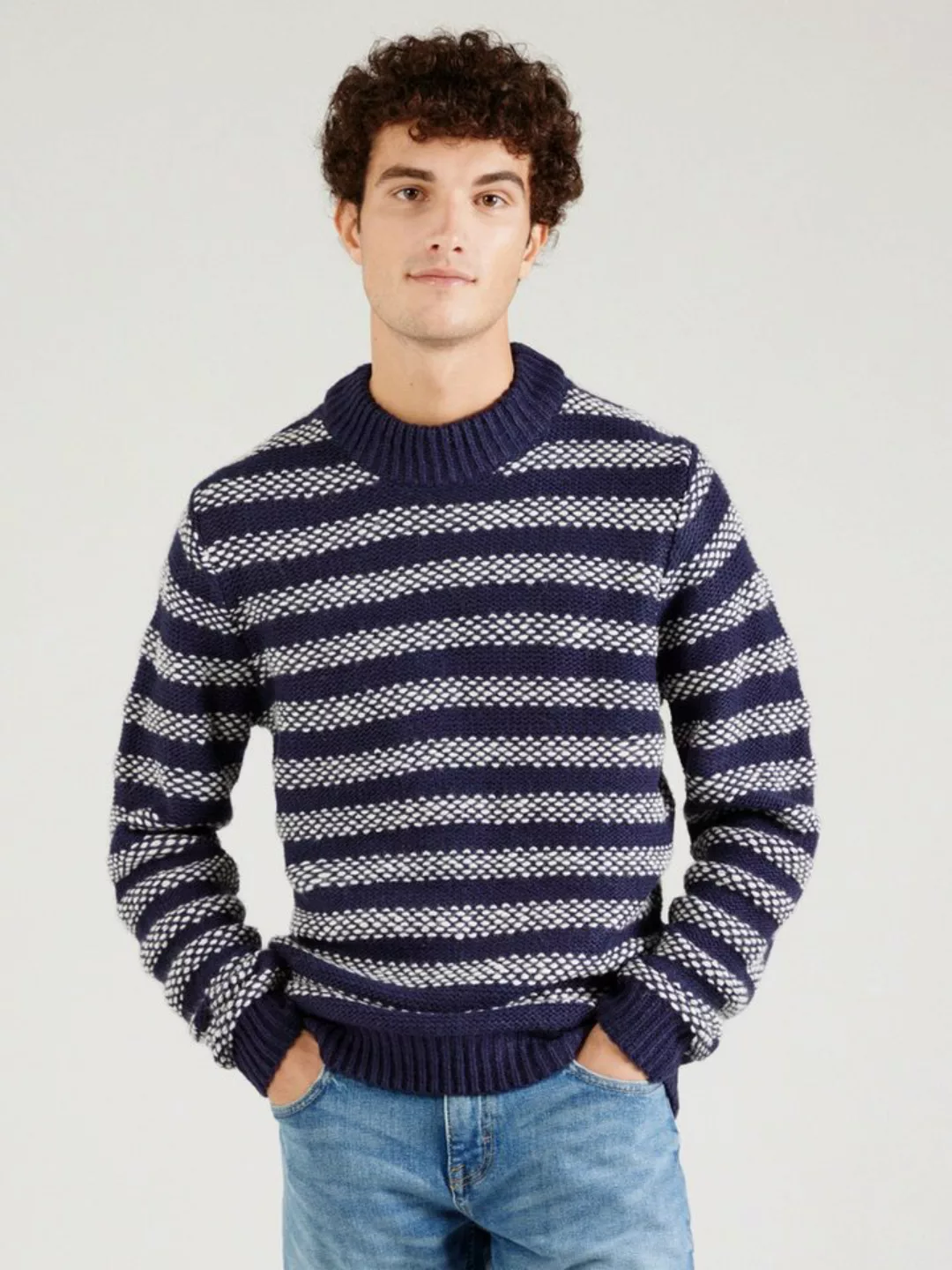 Casual Friday Strickpullover CFKARL striped knit gemütlicher Pullover günstig online kaufen