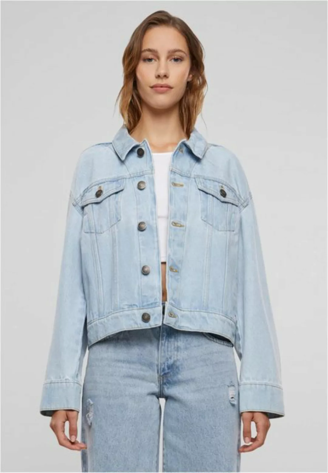 URBAN CLASSICS Jeansjacke Ladies 80's Oversized Denim Jacket günstig online kaufen