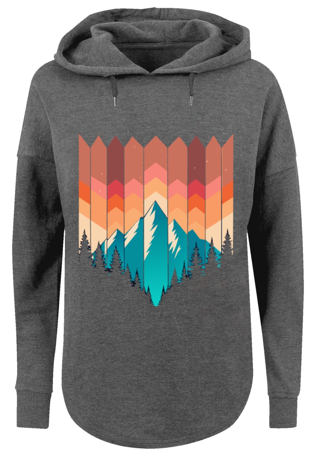 F4NT4STIC Kapuzenpullover "Berg Sonnenuntergang Geometrisch", Premium Quali günstig online kaufen