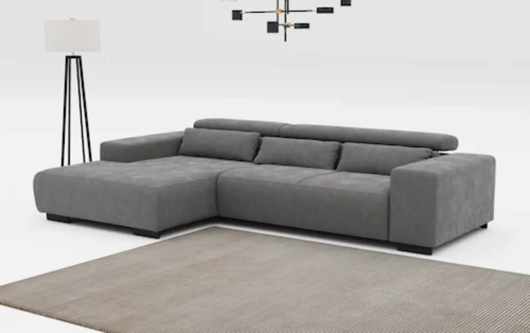 COTTA Ecksofa "Side L-Form", Mit Kopfstützenverstellung günstig online kaufen