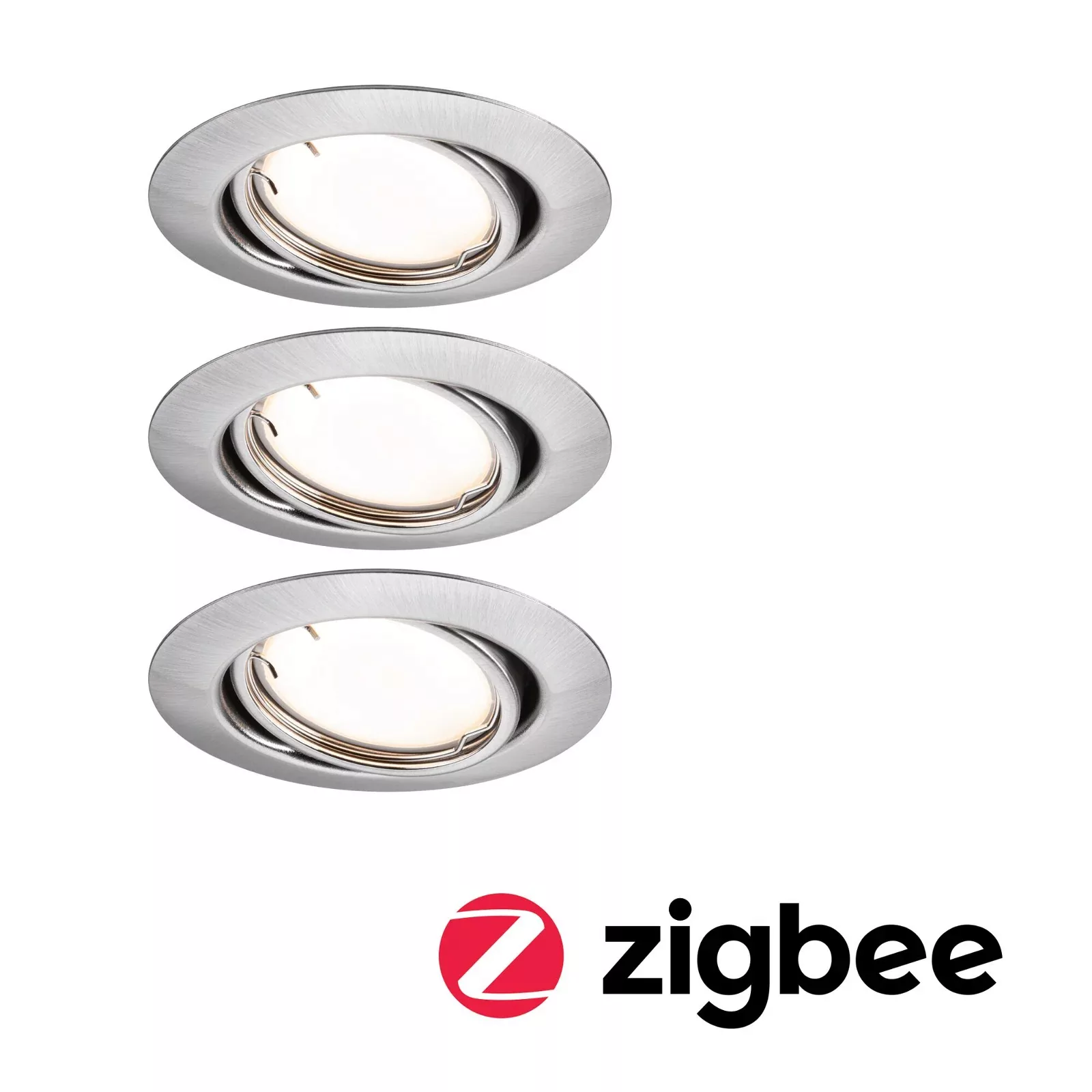 Paulmann "LED Einbauleuchte Smart Home Zigbee 3.0 Base Coin Basisset schwen günstig online kaufen