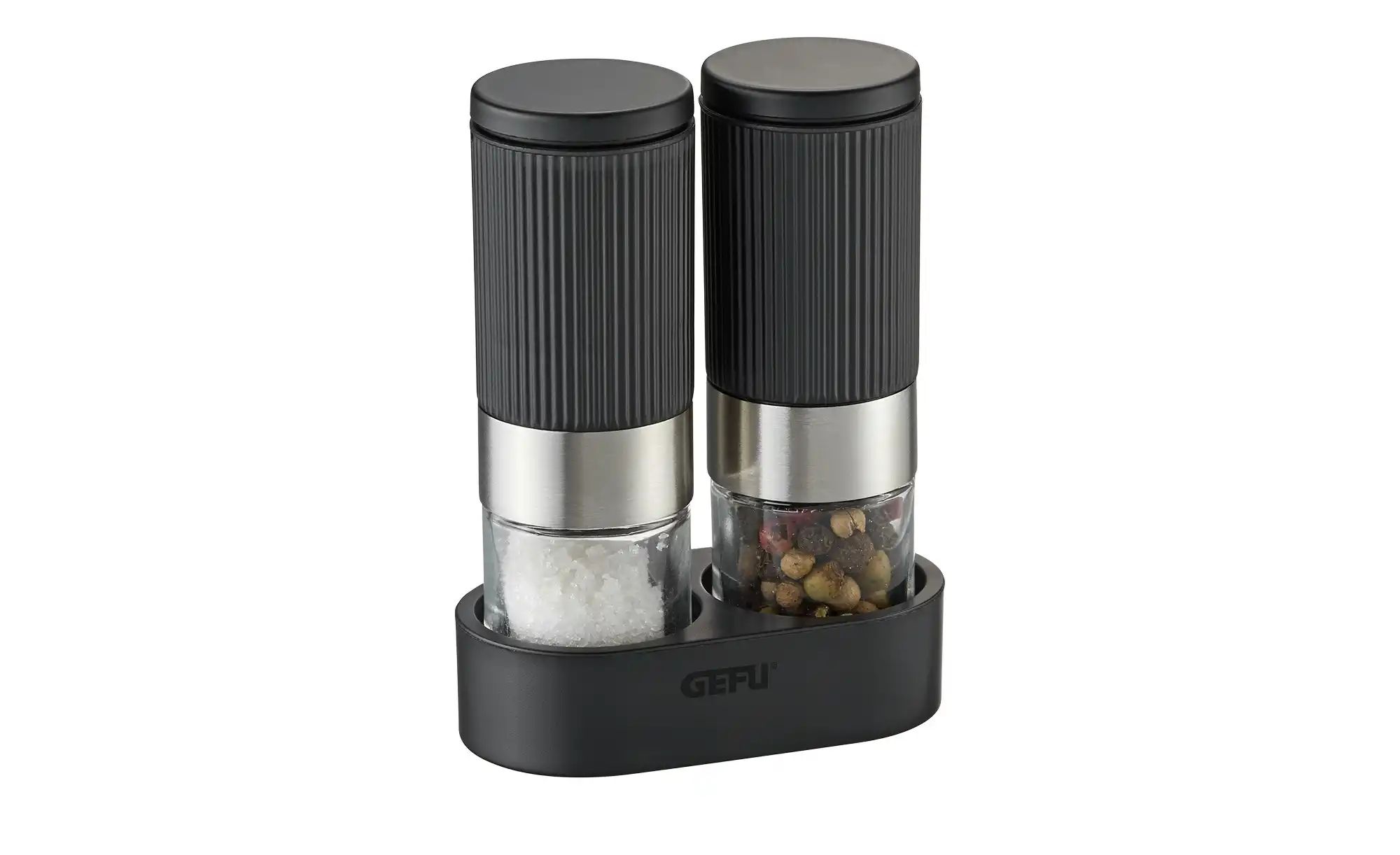 Gefu Salz- und Pfeffermühle  TUSOME ¦ schwarz ¦ Glas,Kunststoff,Edelstahl ¦ günstig online kaufen
