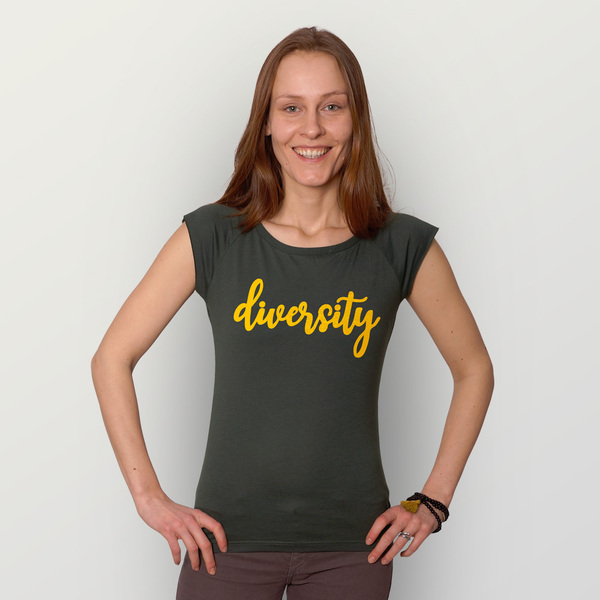 "Diversity" Bamboo Frauen T-shirt günstig online kaufen