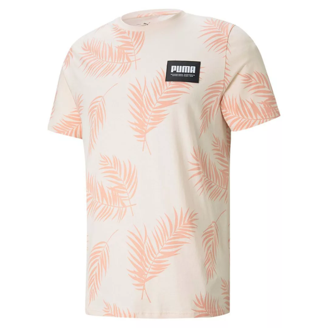 Puma Summer Court All Over Print Kurzarm T-shirt L Cloud Pink günstig online kaufen