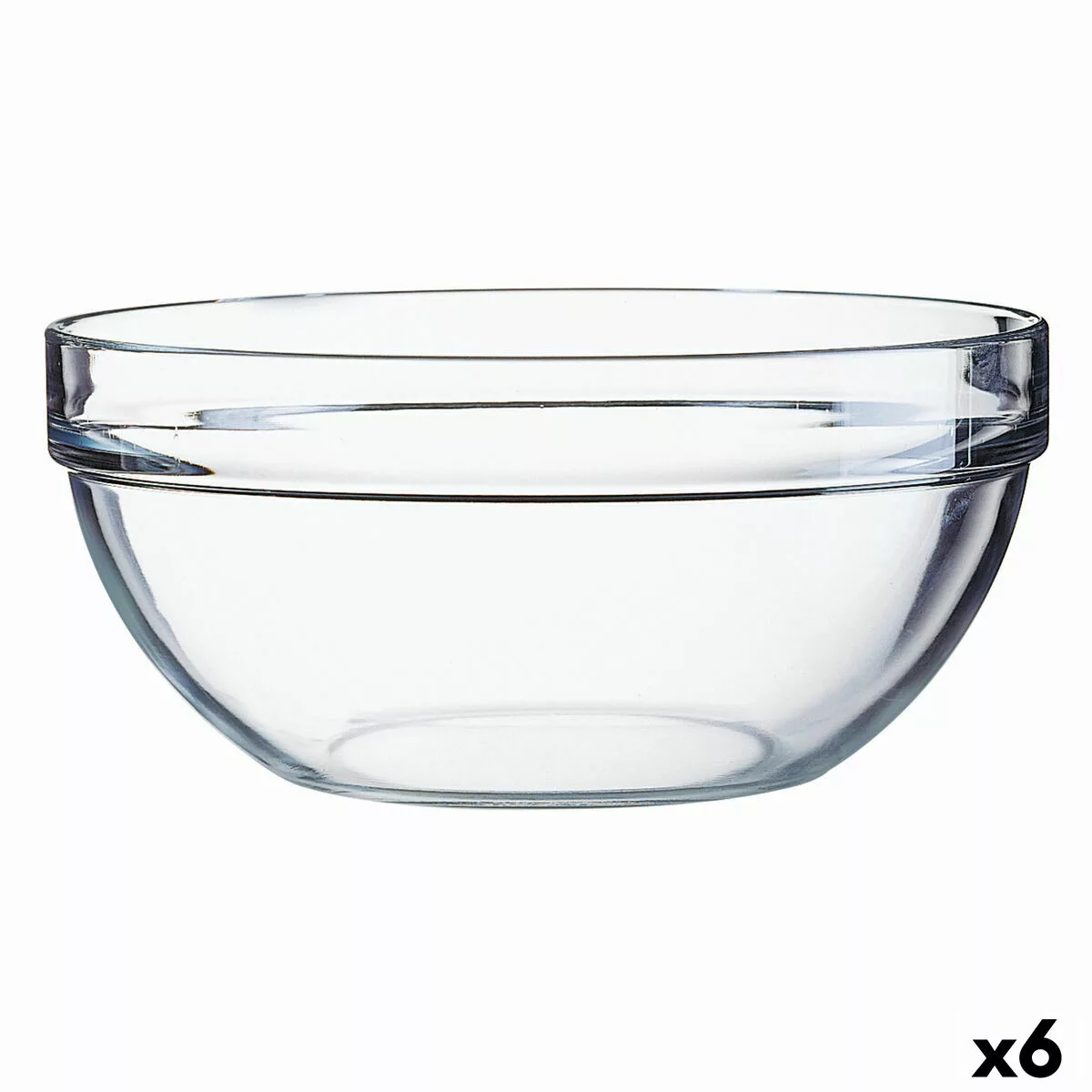 Salatschüssel Luminarc Durchsichtig Glas (20 Cm) (6 Stück) günstig online kaufen