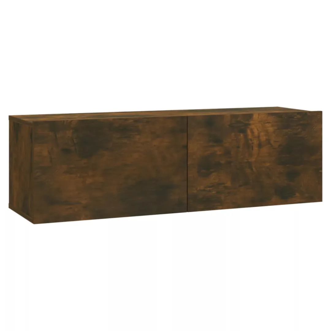 Vidaxl Tv-wandschrank Räuchereiche 100x30x30 Cm Holzwerkstoff günstig online kaufen