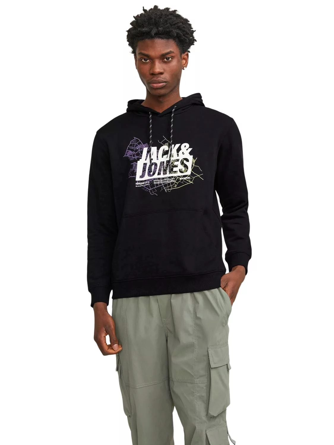 Jack & Jones Herren Kapuzenpullover Hoodie JCOMAP LOGO - Regular Fit günstig online kaufen