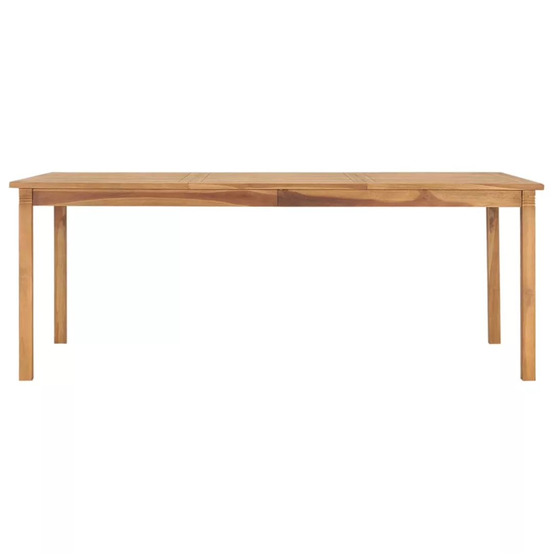 Garten-esstisch 200x100x75 Cm Teak Massivholz günstig online kaufen