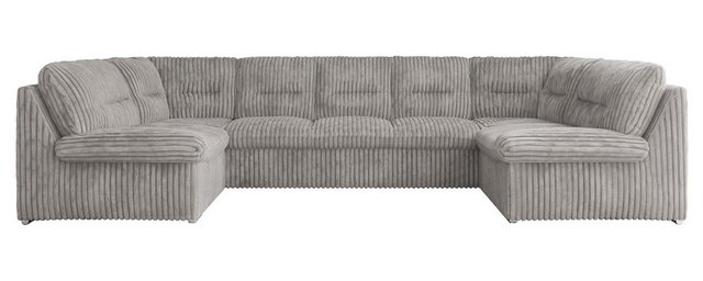 MKS MÖBEL Ecksofa COMODO U, Set, Sofa big XXL, Wellenfedern, Wohnlandschaft günstig online kaufen