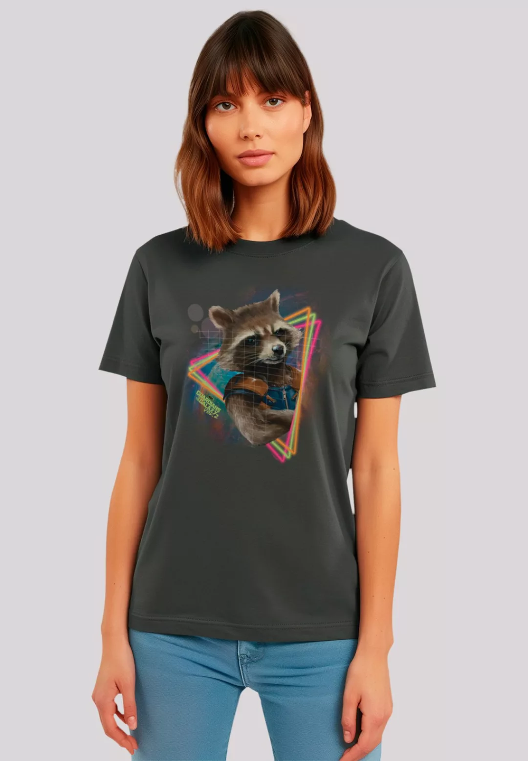 F4NT4STIC T-Shirt "Marvel Guardians of the Galaxy Neon Rocket", Premium Qua günstig online kaufen