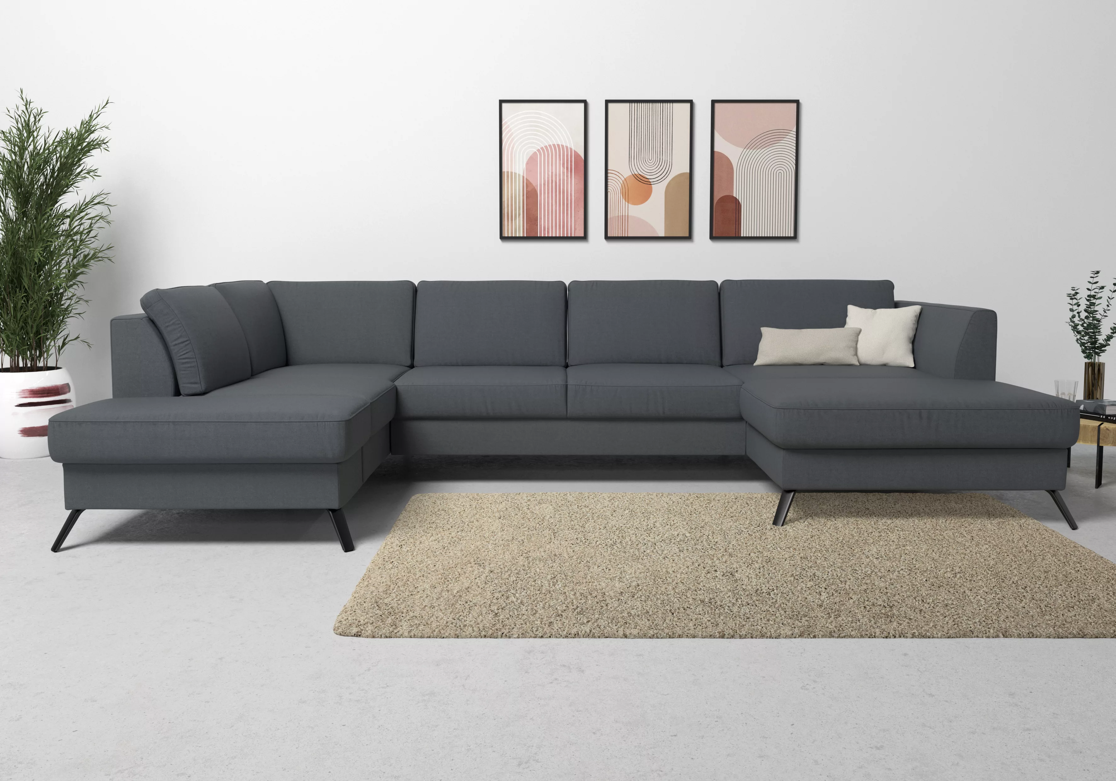 sit&more Wohnlandschaft "Olsen U-Form", inklusive Sitztiefenverstellung, wa günstig online kaufen