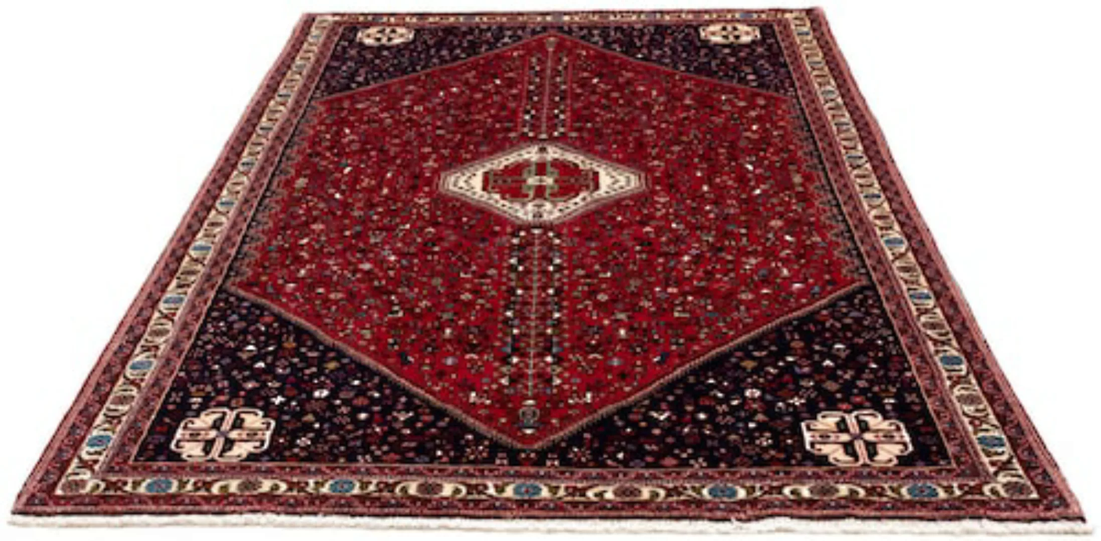 morgenland Wollteppich »Abadeh Medaillon Rosso scuro 163 x 99 cm«, rechteck günstig online kaufen