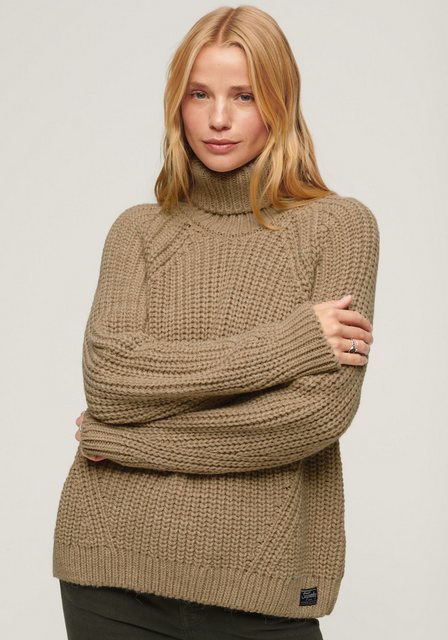 Superdry Strickpullover Slouchy Stitch Roll Neck Knit günstig online kaufen