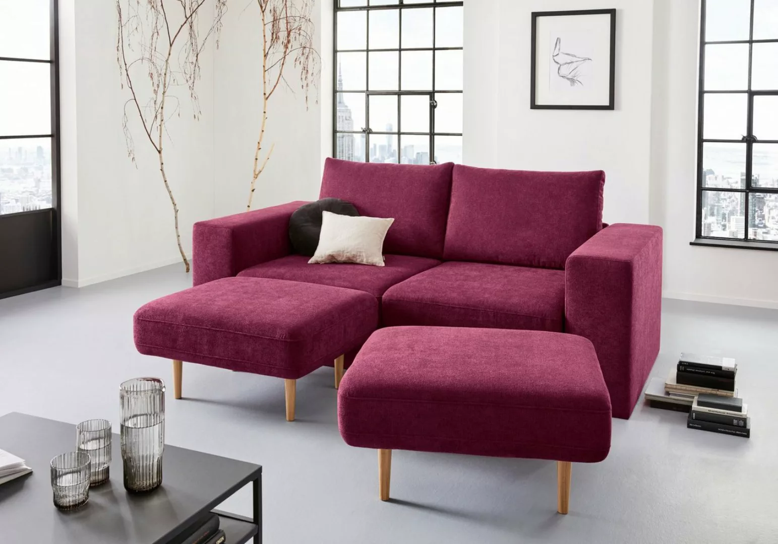 LOOKS by Wolfgang Joop 3-Sitzer Looksv, Verwandlungssofa: aus Sofa wird Sof günstig online kaufen