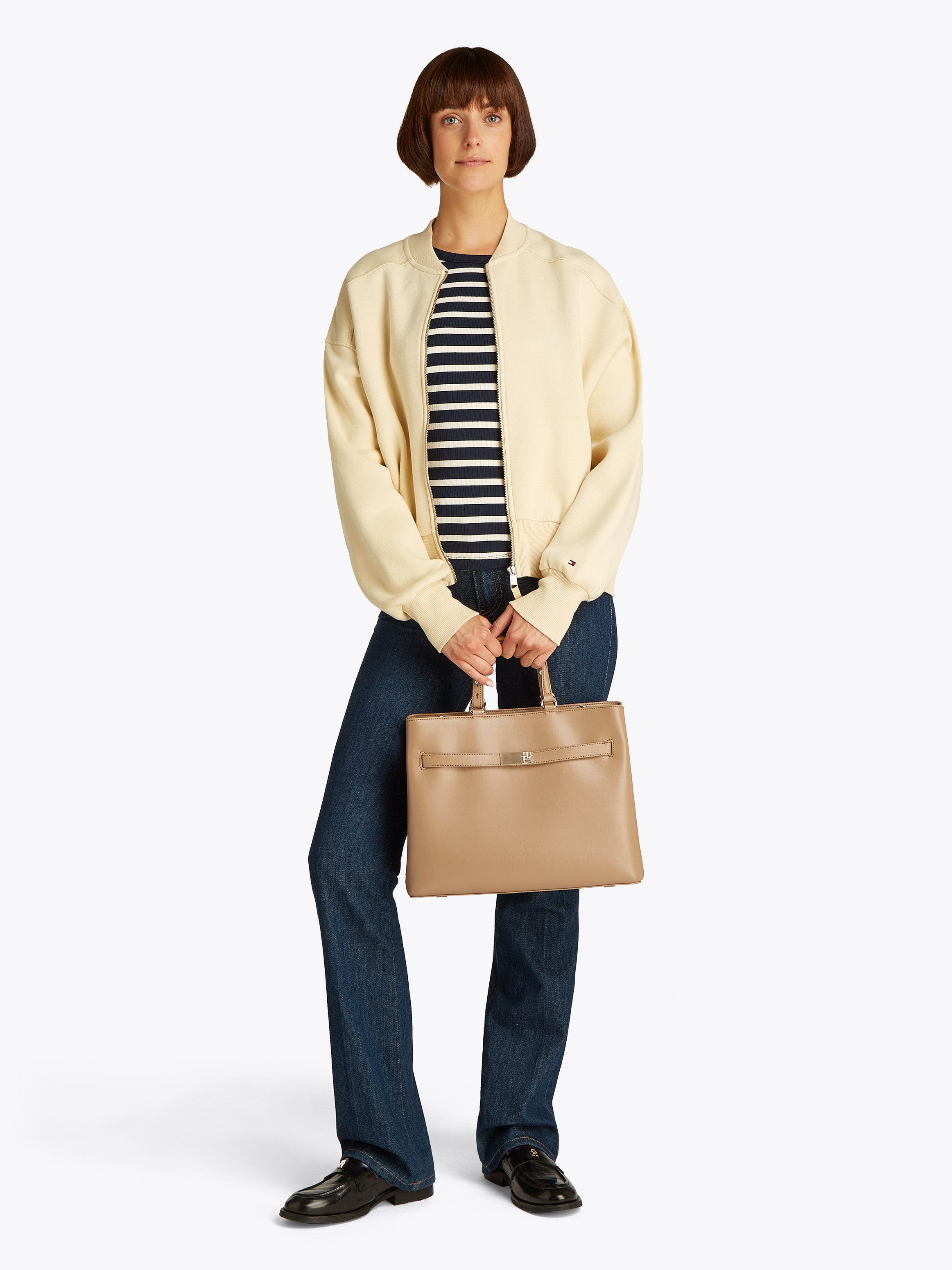 Tommy Hilfiger Henkeltasche "TH HERITAGE SATCHEL", Damen Umhängetasche, Sch günstig online kaufen