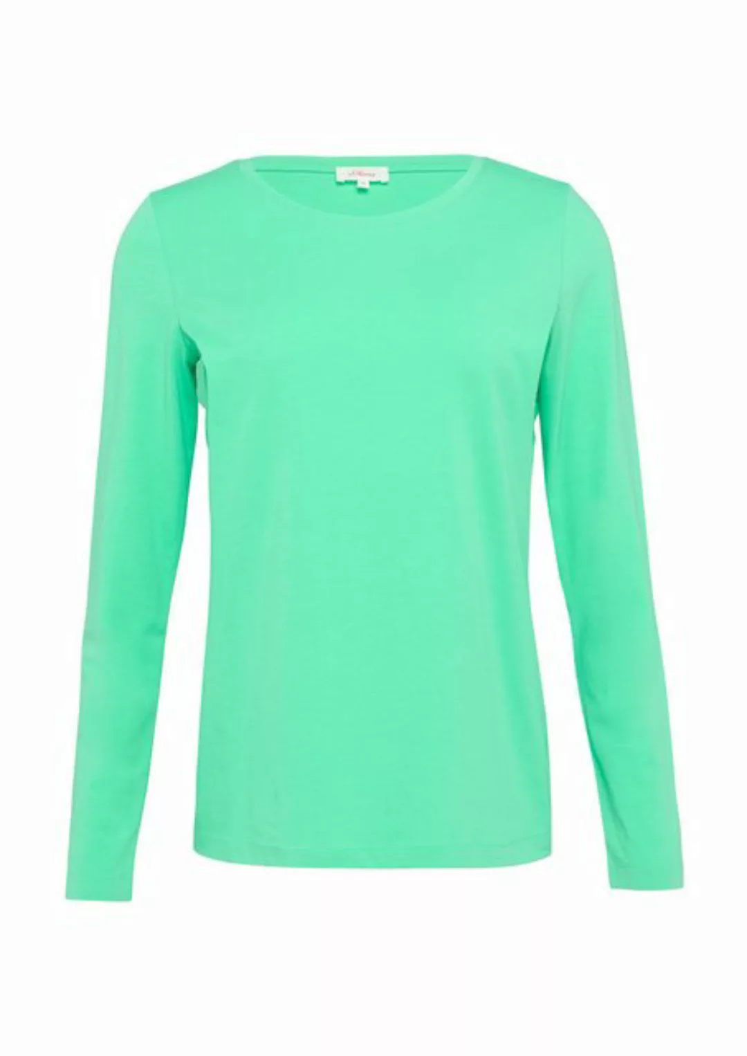 s.Oliver Langarmshirt Longsleeve im Slim Fit aus Baumwollstretch günstig online kaufen