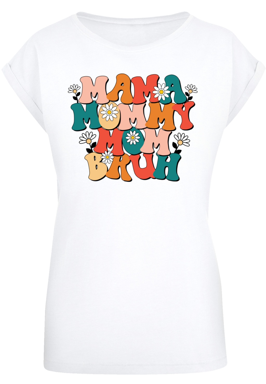 F4NT4STIC T-Shirt "Mothers Day Floral Accent Mom Life", Premium Qualität günstig online kaufen