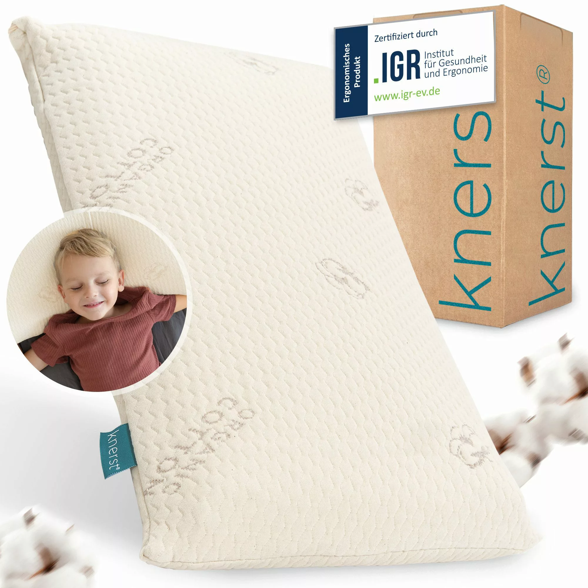 KNERST Kopfkissen Kinderkissen Memory Schaum 2-5 günstig online kaufen