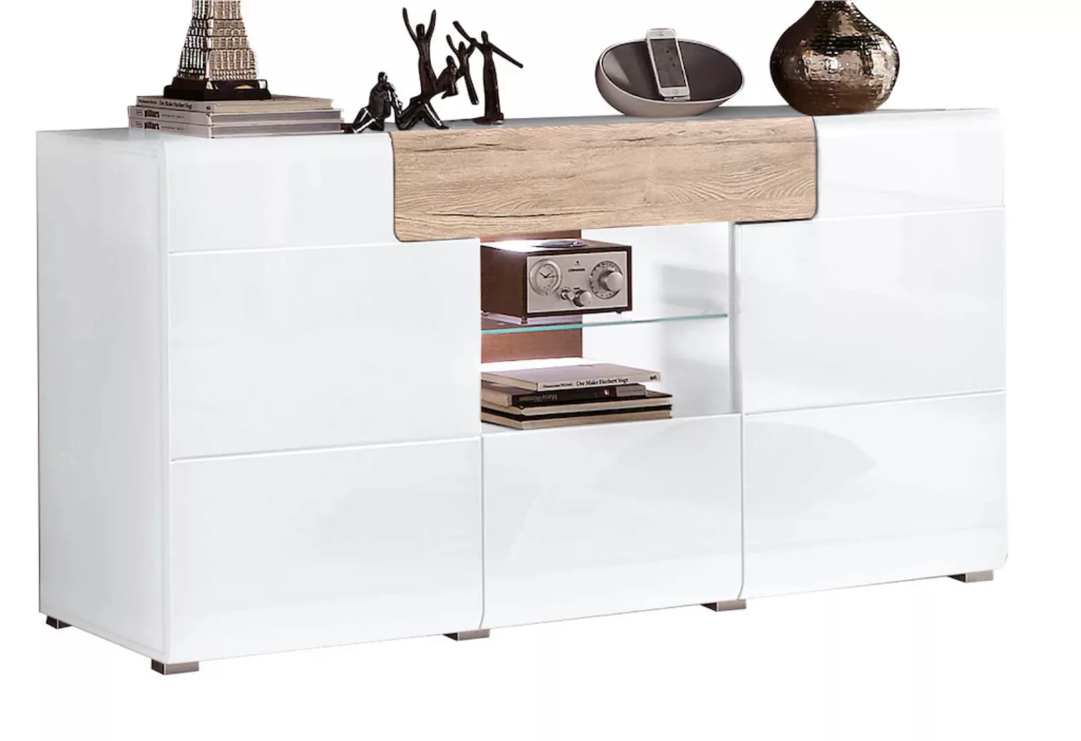 INOSIGN Sideboard "Toledo,Breite 159cm,moderne Anrichte mit dekorative Fräs günstig online kaufen