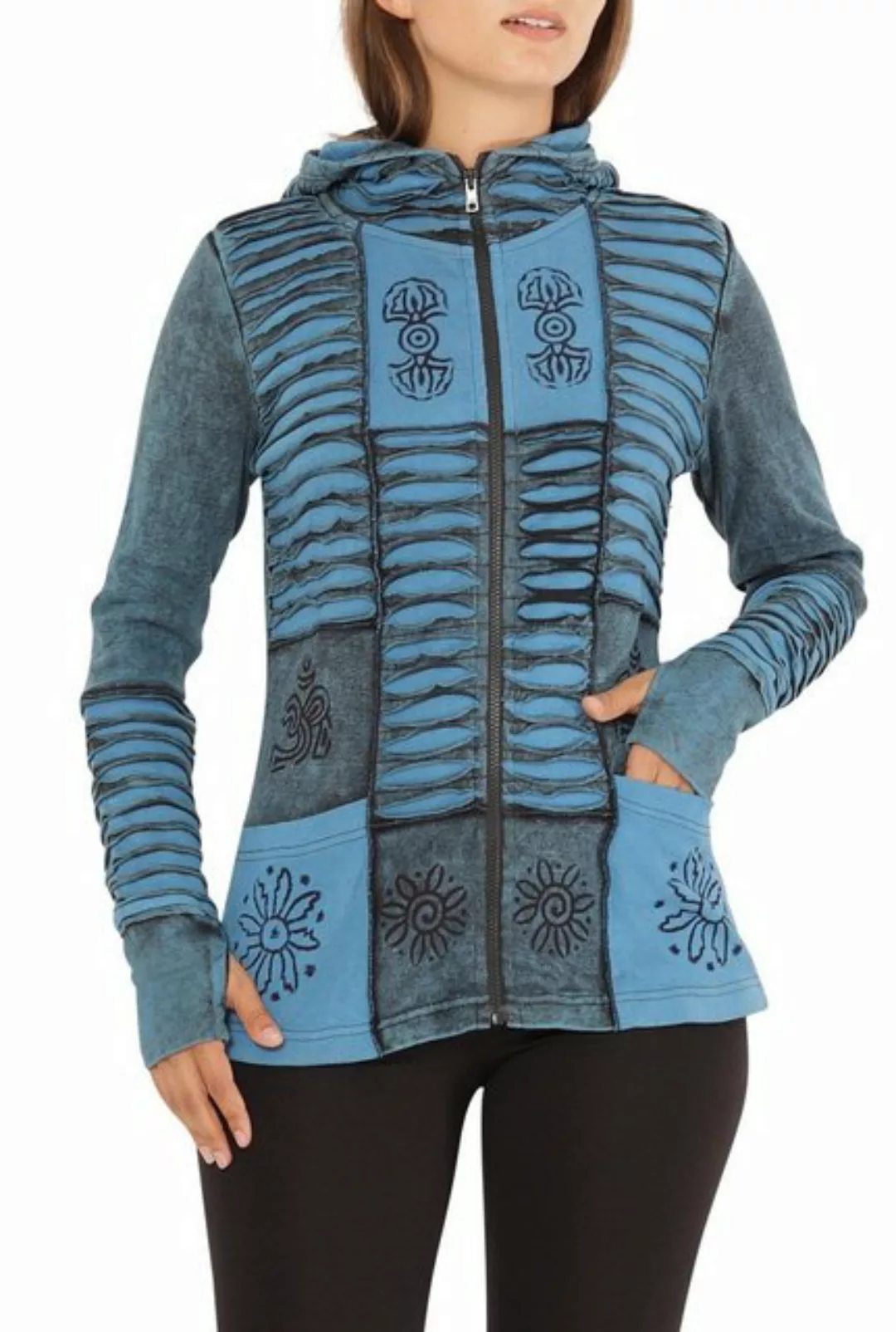 PUREWONDER Kurzjacke Patchwork-Jacke jk23 für Sommer und Übergangszeit günstig online kaufen