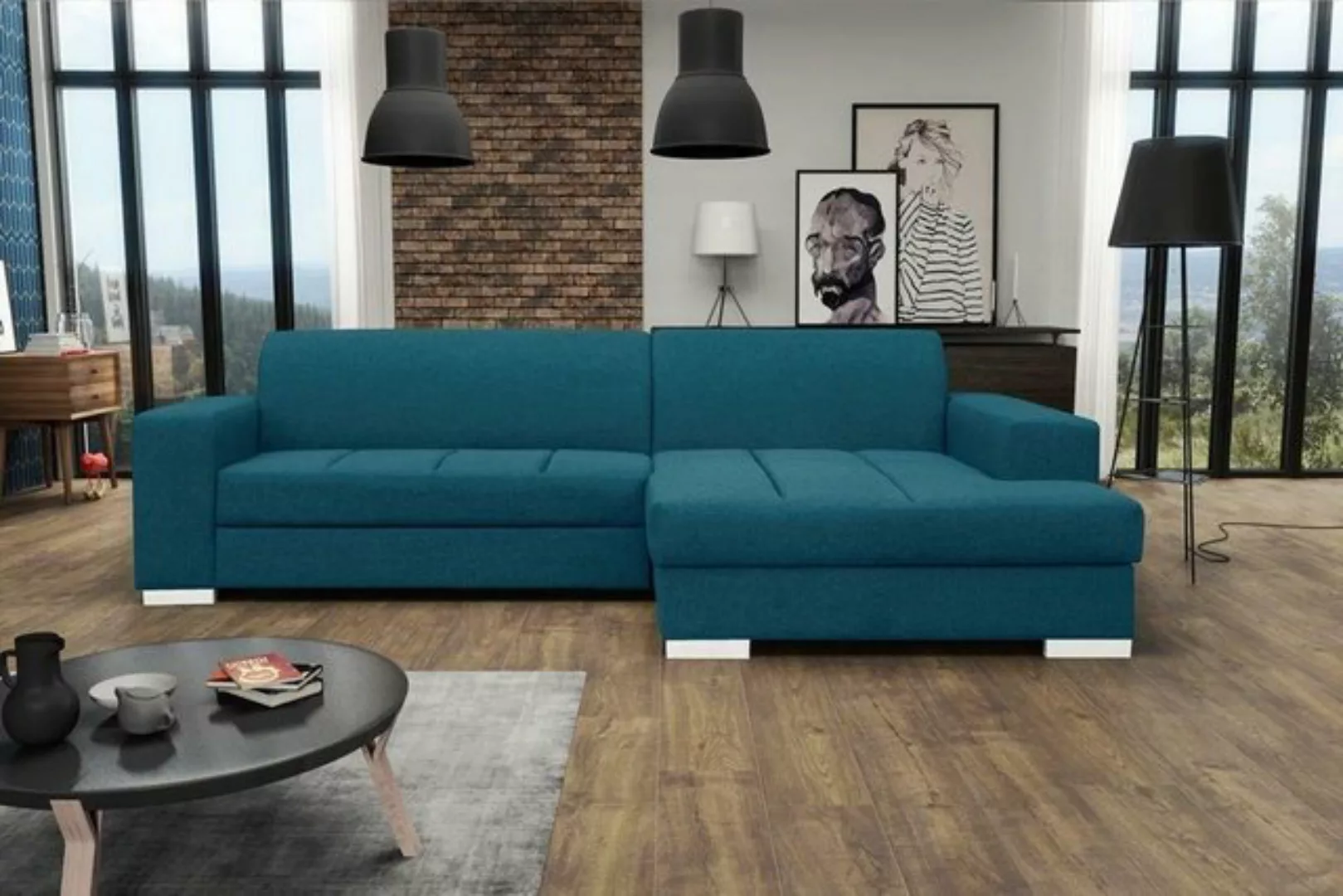 JVmoebel Ecksofa Ecksofa Sofa Couch Schlaf Polster Eck Garnitur Wohnlandsch günstig online kaufen