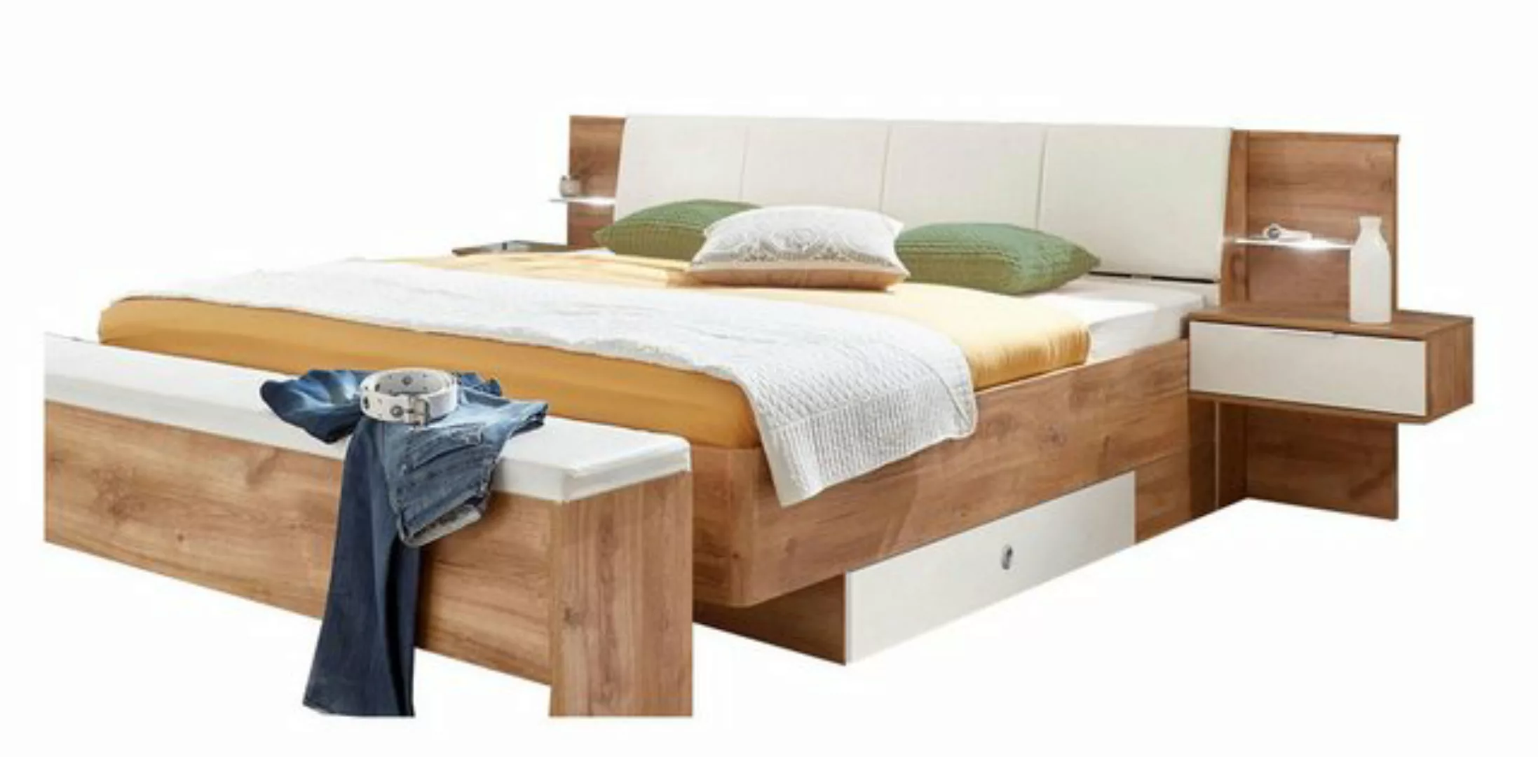 Wimex Futonbett Virgo (Virgo, 1-tlg., Doppelbett), 180x200cm Plankeneiche w günstig online kaufen