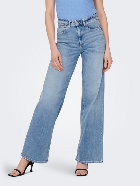 ONLY High-waist-Jeans "ONLMADISON BLUSH HW WIDE DNM CRO371 NOOS" günstig online kaufen