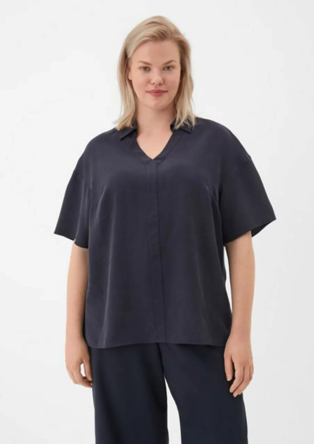TRIANGLE Kurzarmbluse Bluse im Resort-Look günstig online kaufen