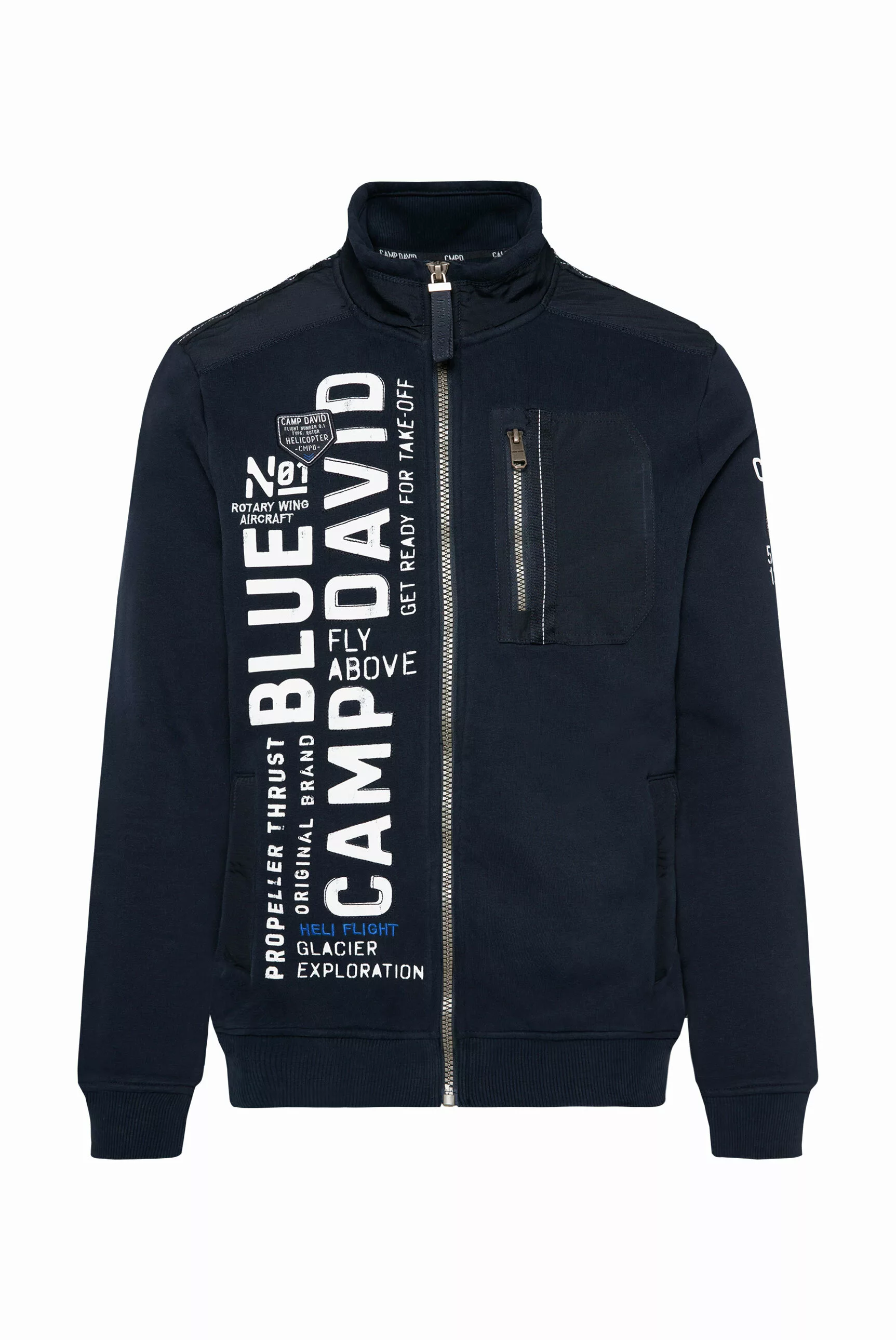 CAMP DAVID Sweatjacke, mit Baumwolle günstig online kaufen