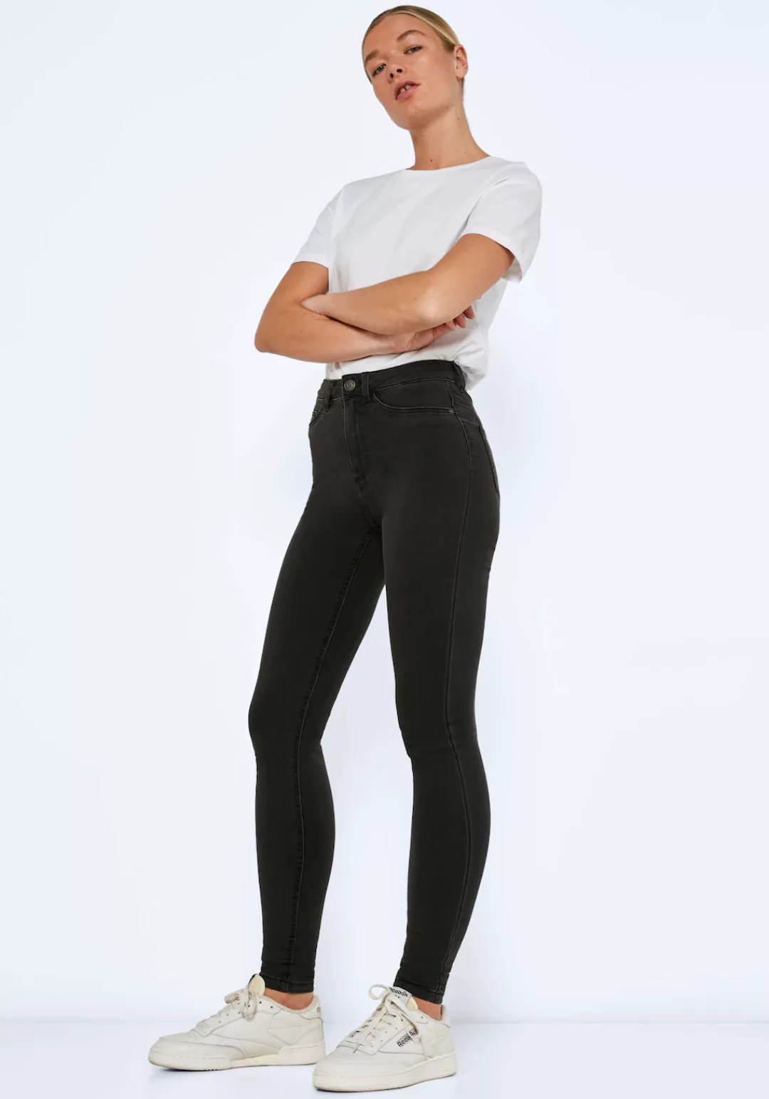 Noisy may Skinny-fit-Jeans "NMCALLIE HW SKINNY JEANS VI069DG NOOS" günstig online kaufen