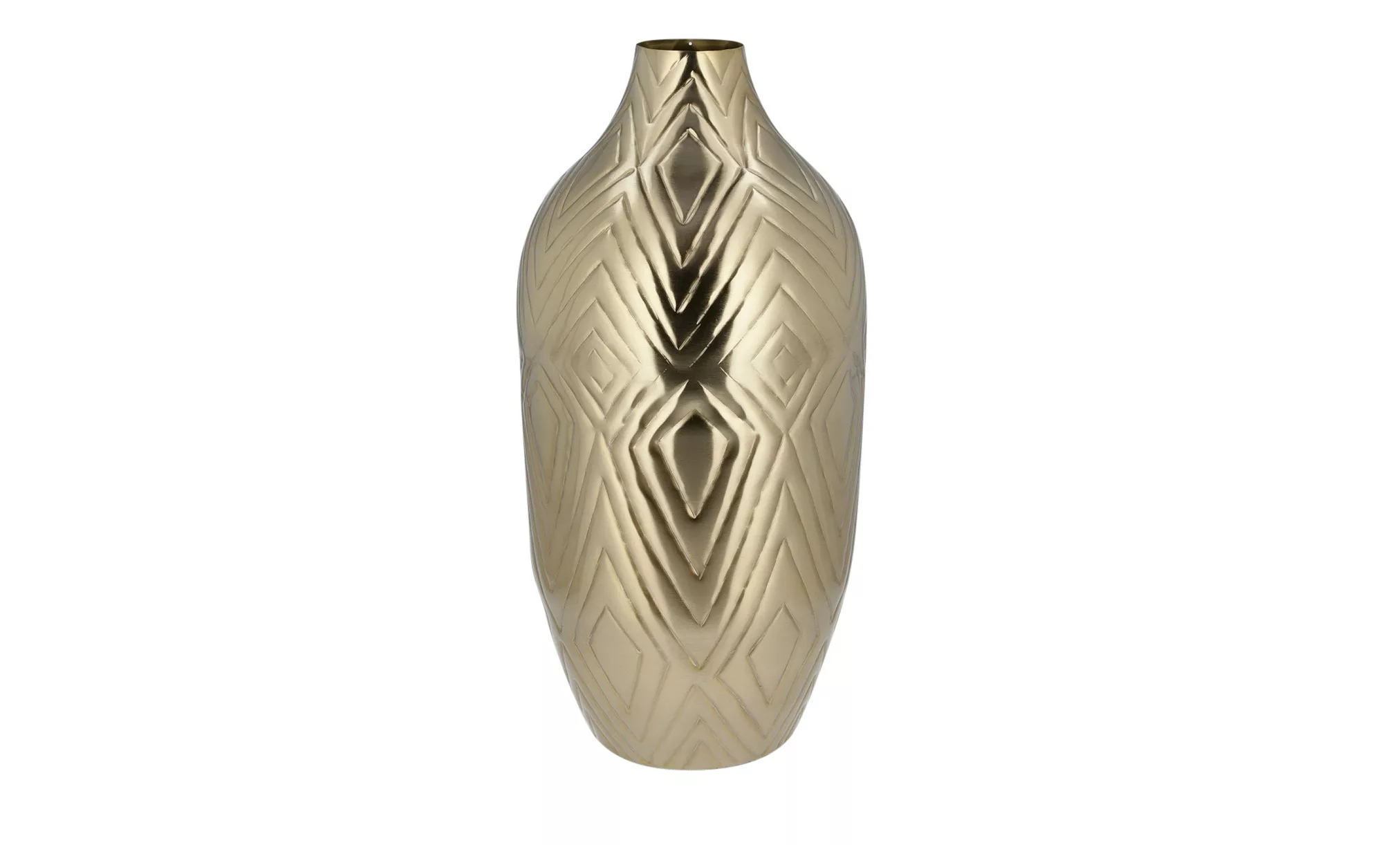 Vase - gold - Metall - 47 cm - Dekoration > Vasen - Möbel Kraft günstig online kaufen