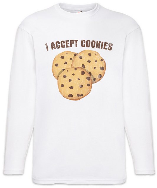 Urban Backwoods Langarmshirt I Accept Cookies Langarm T-Shirt Fun Binary Co günstig online kaufen