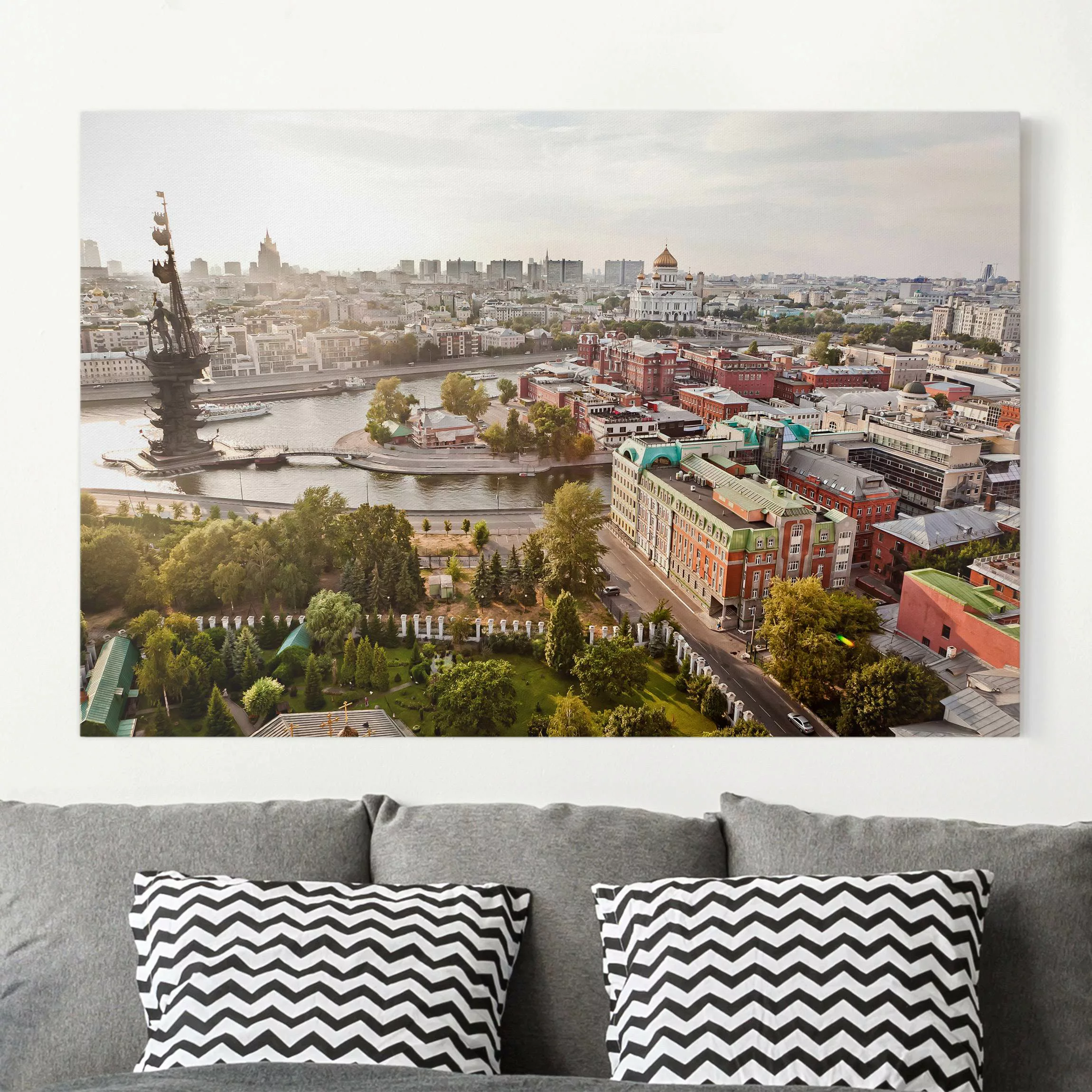 Leinwandbild Architektur & Skyline - Querformat City of Moscow günstig online kaufen