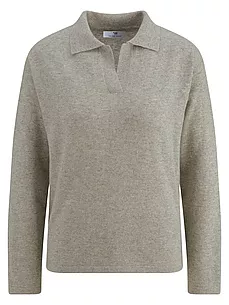 Polo-Pullover Peter Hahn grau günstig online kaufen