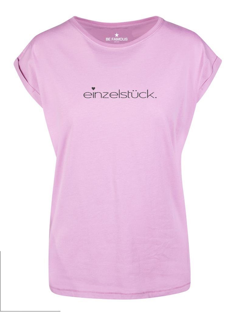 Print-Shirt Be Famous Women Rolled T-Shirt. günstig online kaufen