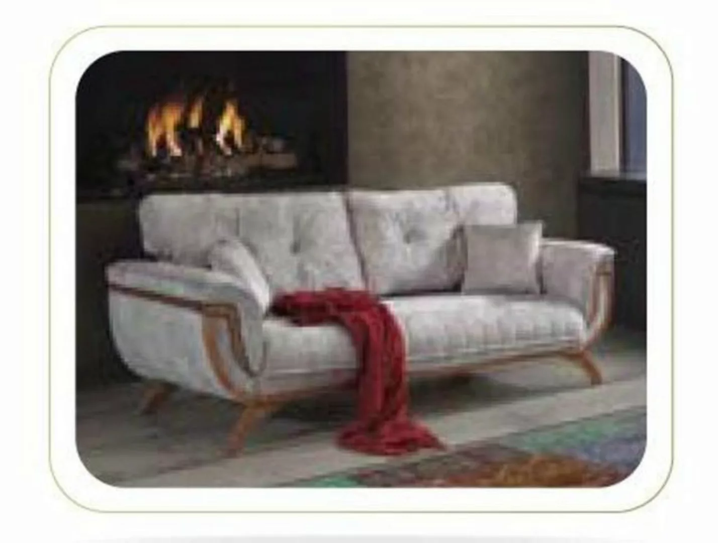 JVmoebel Sofa Luxus Dreisitzer Moderne Couch Polster Möbel Graue Couch, Mad günstig online kaufen