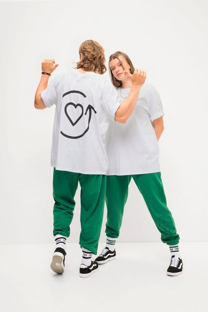 Studio Untold T-Shirt T-Shirt oversized HEART Rückenprint Rundhals günstig online kaufen