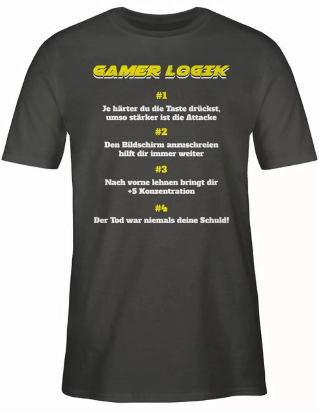 Shirtracer T-Shirt Gamer Logik Nerd Geschenke günstig online kaufen